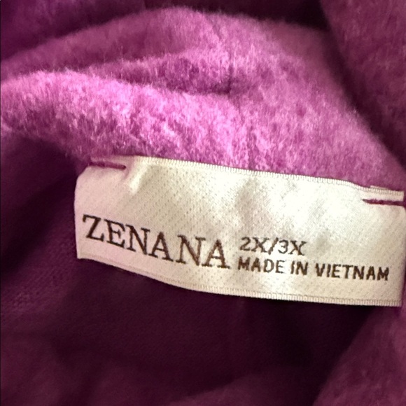 Zenana Outfitters Women's Cowl Neck Sweater in Deep Pink NWOT - Picture 4 of 6